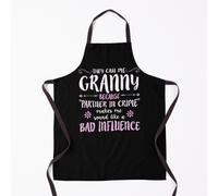 THEY CALL ME GRANNY BECAUSE PARTNER IN CRIME MAKES product Grill Aprons for Kitchen BBQ Chef