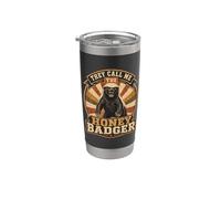 They Call Me Honey Badger Retro Wildlife Animal Graphic Stainless Steel Insulated Tumbler