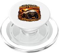 They Call Me HoneyBadger Funny Fearless Animal Sunset PopSockets PopGrip for MagSafe