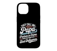 They Call Me Papa Partner In Crime Vintage Father's Day Case for iPhone 14