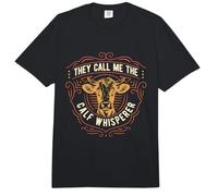 They Call Me The Calf Whisperer Dairy Farmer Cattle Farming Comfort Colors Adult Heavyweight T-Shirt