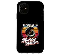 They Call Me The Honey Badger Vintage Sunset Animal Lover Case for iPhone 11