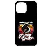 They Call Me The Honey Badger Vintage Sunset Animal Lover Case for iPhone 13 Pro Max