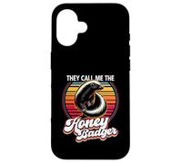 They Call Me The Honey Badger Vintage Sunset Animal Lover Case for iPhone 16