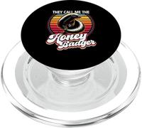 They Call Me The Honey Badger Vintage Sunset Animal Lover PopSockets PopGrip for MagSafe
