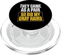 They Came As A Pair So Did My Gray Hairs Twin Dad PopSockets PopGrip for MagSafe