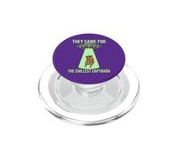 They Came For The Chillest Capybara Alien Flying Saucers PopSockets PopGrip for MagSafe