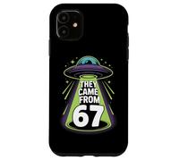 They Came From 67 Retro UFO Alien Abduction Sci Fi Case for iPhone 11
