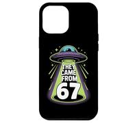 They Came From 67 Retro UFO Alien Abduction Sci Fi Case for iPhone 12 Pro Max