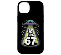 They Came From 67 Retro UFO Alien Abduction Sci Fi Case for iPhone 14 Plus