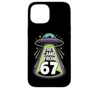 They Came From 67 Retro UFO Alien Abduction Sci Fi Case for iPhone 15
