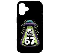 They Came From 67 Retro UFO Alien Abduction Sci Fi Case for iPhone 16