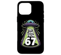 They Came From 67 Retro UFO Alien Abduction Sci Fi Case for iPhone 16 Pro Max