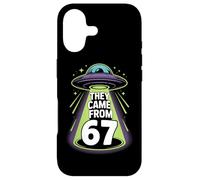 They Came From 67 Retro UFO Alien Abduction Sci Fi Case for iPhone 17