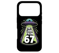 They Came From 67 Retro UFO Alien Abduction Sci Fi Case for iPhone 17 Pro