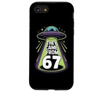 They Came From 67 Retro UFO Alien Abduction Sci Fi Case for iPhone SE (2020) / 7/8