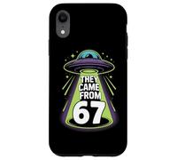 They Came From 67 Retro UFO Alien Abduction Sci Fi Case for iPhone XR