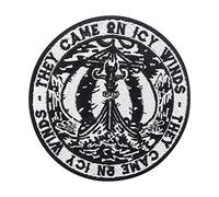 They Came on ICY Winds Viking Boot Patch | Vikings Iron On, Odin Applique, Thor Hammer Embroidered Patch, Valhalla Motif - Finally Home