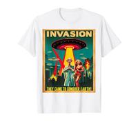 They Came to Conquer Earth Value Graphic T-Shirt, Men, White, XL