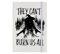 They Can't Burn Us All Cream A5 Hard Cover Notebook