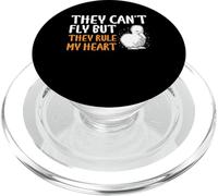 They Cant Fly They Rule My Heart Silkie Chicken PopSockets PopGrip for MagSafe