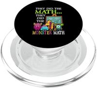 They Did The Math They Did The Monster Math Funny Halloween PopSockets PopGrip for MagSafe