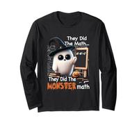 They Did The Monster Math Teacher Funny Halloween Mathematic Long Sleeve T-Shirt