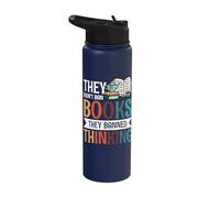 They Didn't Ban Books They Banned Thinking Stainless Steel Insulated Water Bottle