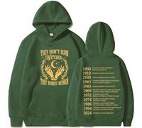 They Didn't Burn Witches They Burned Women Hoodie Oversized Graphic Pullover Sweatshirt For Men(Style 8,XX-Large)