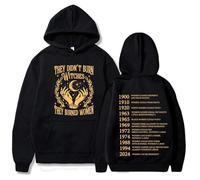 They Didn't Burn Witches They Burned Women Hoodie Oversized Graphic Pullover Sweatshirt For Men(Style 2,M)