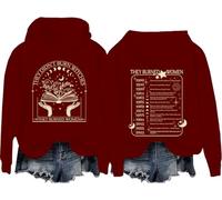 They Didn't Burn Witches They Burned Women Hoodie Women's Historical Theme Sweatshirt Claret