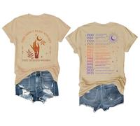 They Didn't Burn Witches They Burned Women Shirt V Neck Feminist Tshirt Halloween Shirts for Women Khaki