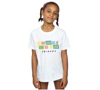 They Don´t Know Script Cotton T-Shirt Friends White 3-4 Years