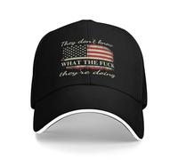 They Don't Know What The Fu-ck They're Doing Hat Baseball Cap for Men Women Black