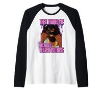 They Feared me Because I Feared Nothing Black Melanin Sista Raglan Baseball Tee