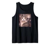 They Finally Made Contact Alien Cat Reaction Humor Tank Top