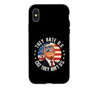 They Hate U.S. Cuz They Ain't U.S. - Patriotic 4th July Case for iPhone X/XS