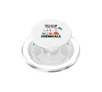 They Let Me Play With Chemicals Science Humor PopSockets PopGrip for MagSafe