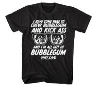 They Live Chew Bubblegum & Kick Ass Men's T Shirt Quote Horror Movie 80s John Black