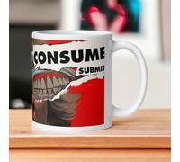 They Live Coffee Mug - Novelty Movie Mug - Sleep Consume Obey Aliens Science Fiction Gift - 11 oz