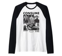 They Live Consume Aliens Collage Raglan Baseball Tee