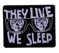 They Live We Sleep Sunglasses Alien Aliens Obey Subliminal Messaging Classic 80s Sci-Fi Science Fiction Movie Film 1.1" Enamel Pin Badge, 2.79 cm, Enamel, enamel