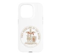 They Overcame By The Blood Revelation 12:11 Christian Emblem Case for iPhone 15 Pro
