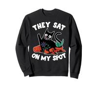 They Sat On My Spot Broken Pots Gardener Funny Cat Lovers Sweatshirt