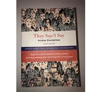 THEY SAY/I SAY W/READINGS >CUSTOM<