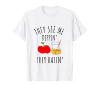 They See Me Dippin' They Hatin' Apple Honey Jewish Shofar T-Shirt