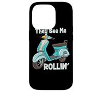 They See Me Rollin' - Funny Cute Moped Case for iPhone 14 Pro