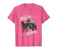 They See Me Rollin They Hatin Amish T-Shirt, Men, Pink Heather, XX-Large