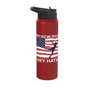 They See Me Rollin' They Hatin' Ice Skating Stainless Steel Insulated Water Bottle