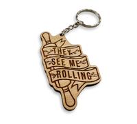 They See Me Rolling - Keyring for Bakers, Cake Makers